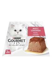 Purina Gourmet Revelations Somon Balıklı Kedi Yaş Maması 2x57gr, Kedi Pastası - Thumbnail