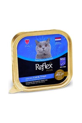 Reflex - Reflex Jöle İçinde Parça Morina ve Alabalıklı Yetişkin Kedi Konservesi 85gr