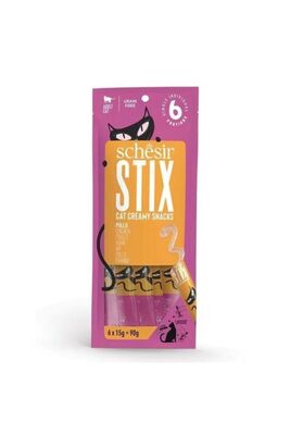 Schesir - Schesir Cat Stick Tavuklu Sıvı Kedi Ödül Maması 6 Adet 15 gr