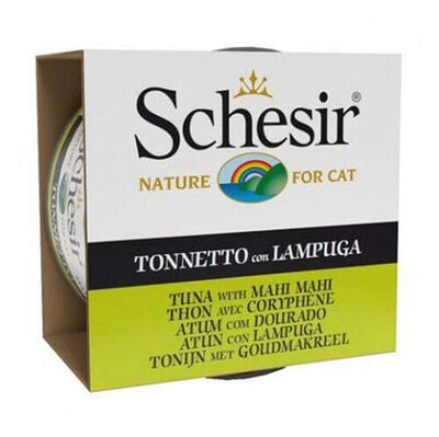 Schesir - Schesir Jelly Ton Balıklı Ve Lambukalı (MAHİ MAHİ) Kedi Konservesi 85 gr