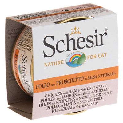 Schesir - Schesir Soslu Tavuklu ve Karidesli Kedi Konservesi 70 Gr