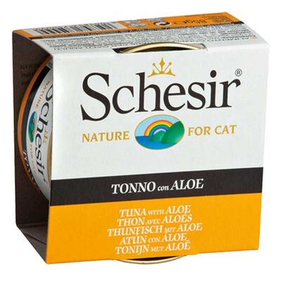 Schesir - Schesir Ton Balıklı ve Bitki Özlü Jöleli Kedi Konservesi 85 Gr