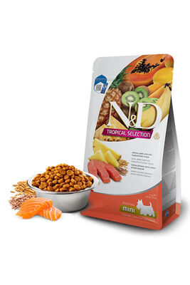 N & D - Tropical Selection Somonlu ve Tropikal Meyveli Mini Irk Yetişkin Köpek Maması 5 Kg