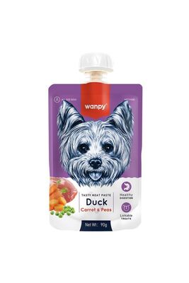 Wanpy - Wanpy Taze Ördekli&havuçlu Köpek Et Ezmesi 90 Gr