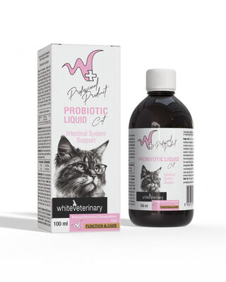 WhiteVeterinay - WhiteVeterinay Kediler İçin Sindirim Sistemi Destekleyici Probiyotik Liquid 100 ML