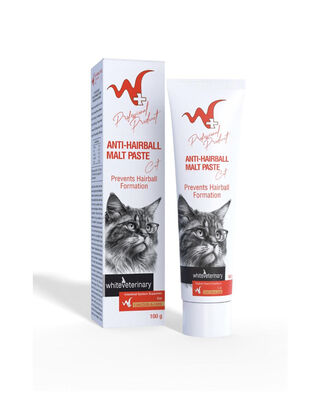 WhiteVeterinay - WhiteVeterinay Malt Paste 100 Gr ( Kediler için Tüy Yumağı Önleyici Malt Macunu )