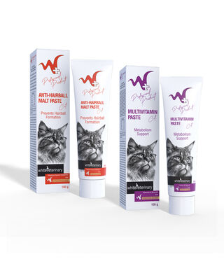 w+ whiteveterinay - Whiteveterinay Malt Paste 100 Gr + Vitamin Paste 100 Gr ( Kediler İçin Malt + Vitamin Paste )