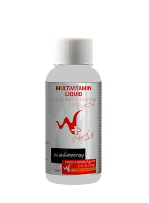 WhiteVeterinay - WhiteVeterinay Multivitamin Liquid Cat&Dog 100 ML ( Kedi ve Köpekler için Multivitamin Desteği )