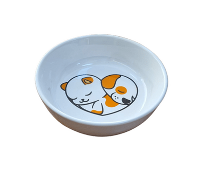 Miapet - Miapet Yıkanabilir Seramik Mama Ve Su Kabı 14 Cm 250 Ml Pupyorange No : 4